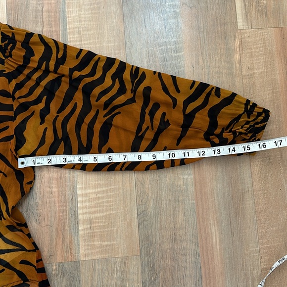 ANIYE BY MADE IN ITALY 100% Viscose zebra stripes classic neckline button up - Picture 13 of 14